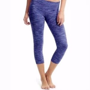 Old Navy | Space Dye Activewear Capri Leggings Go Dry High Rise Waisted Capri